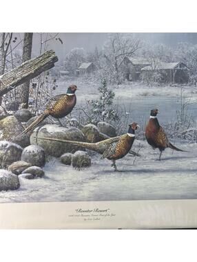 Scott Zoellick "Rooster Resort" Pheasant Farm Art Print Signed & # 2905/4500